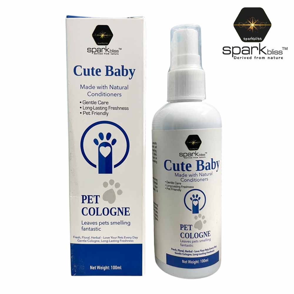 Alore Via - Pet Cologne & Deodorizer Spray 100ml | Vanilla Floral for Dogs & Cats | পেট কলোন