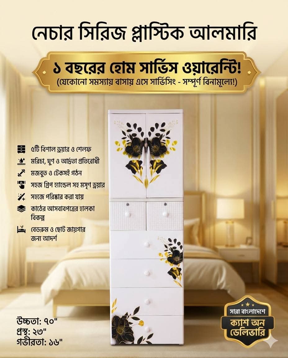 প্রিমিয়াম আলমারি(5D) কালেকশন by নাসির গ্রুপ
